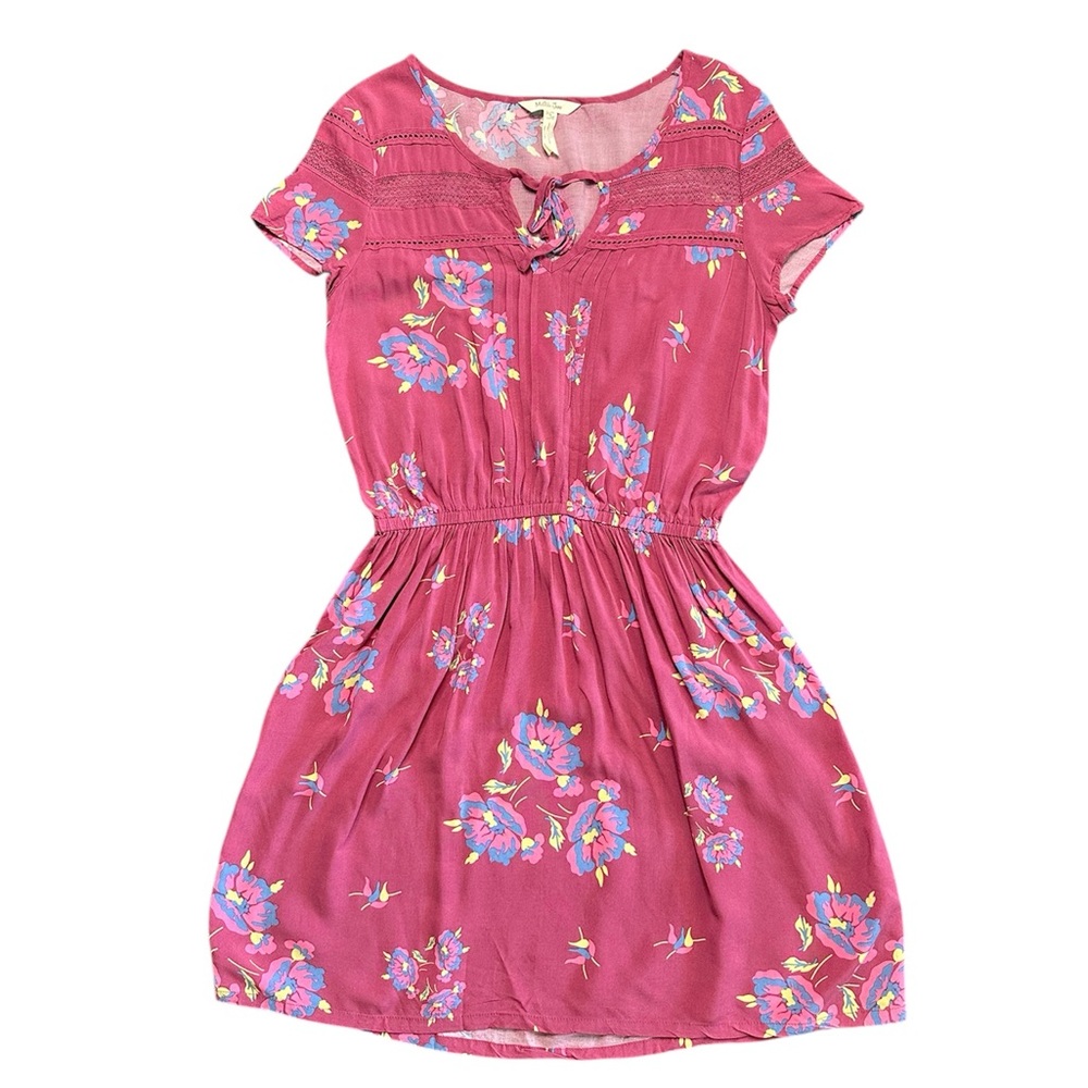 Matilda Jane Art Class Lace Pink Floral Mini Dress